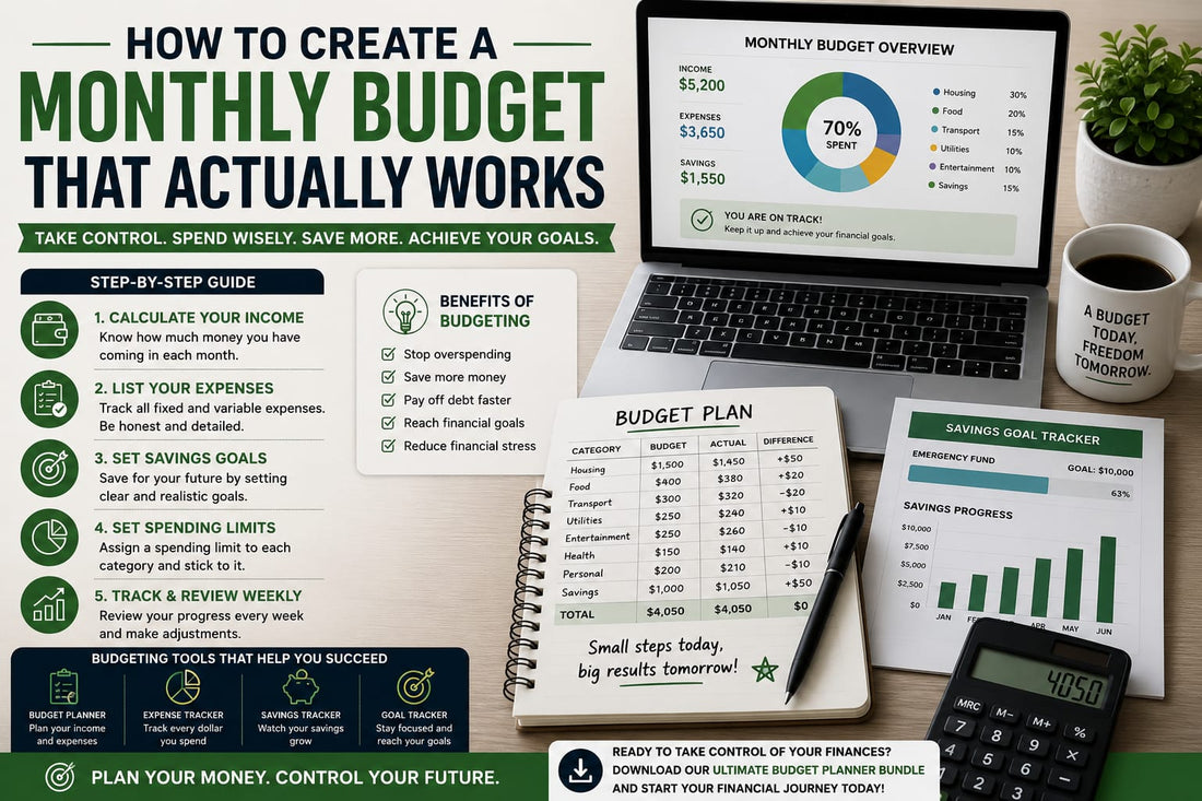 How to Create a Monthly Budget That Actually Works in 2026