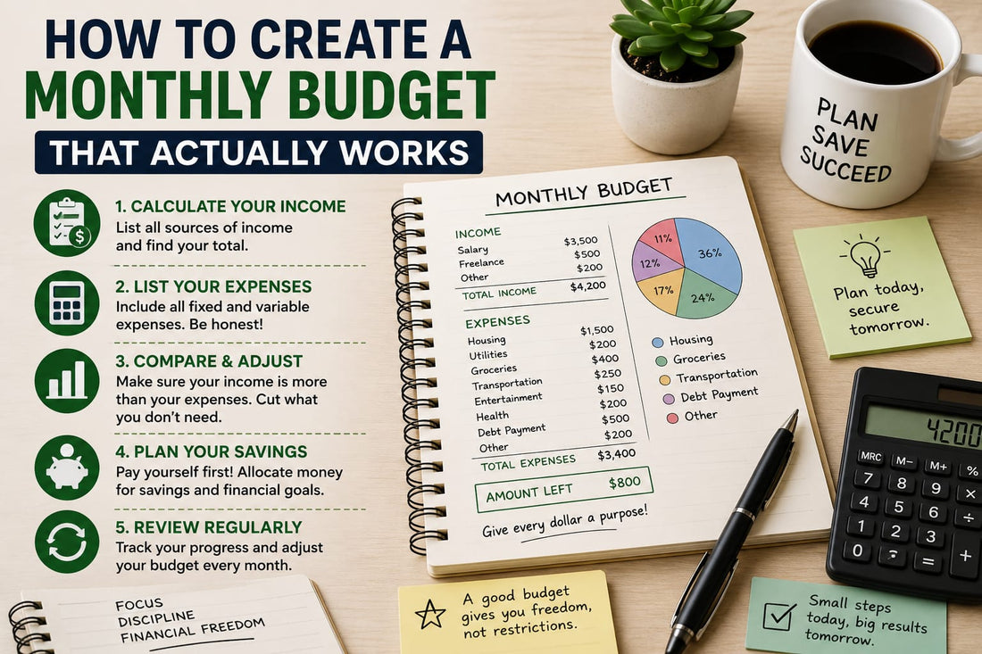 How to Create a Monthly Budget That Actually Works