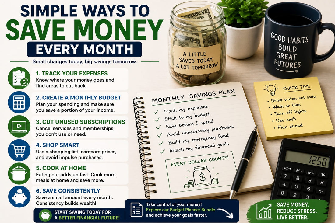 Simple Ways to Save Money Every Month
